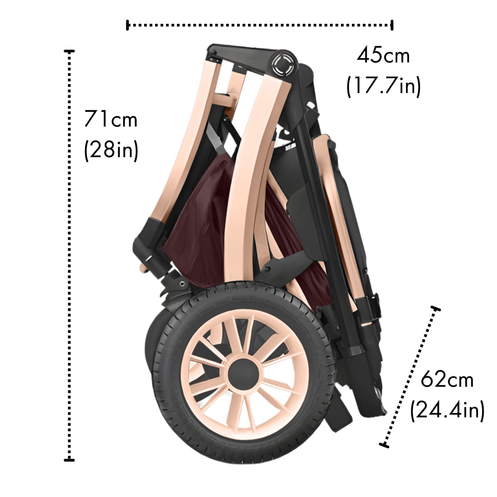 Deluxe 2-in-1 Baby Stroller