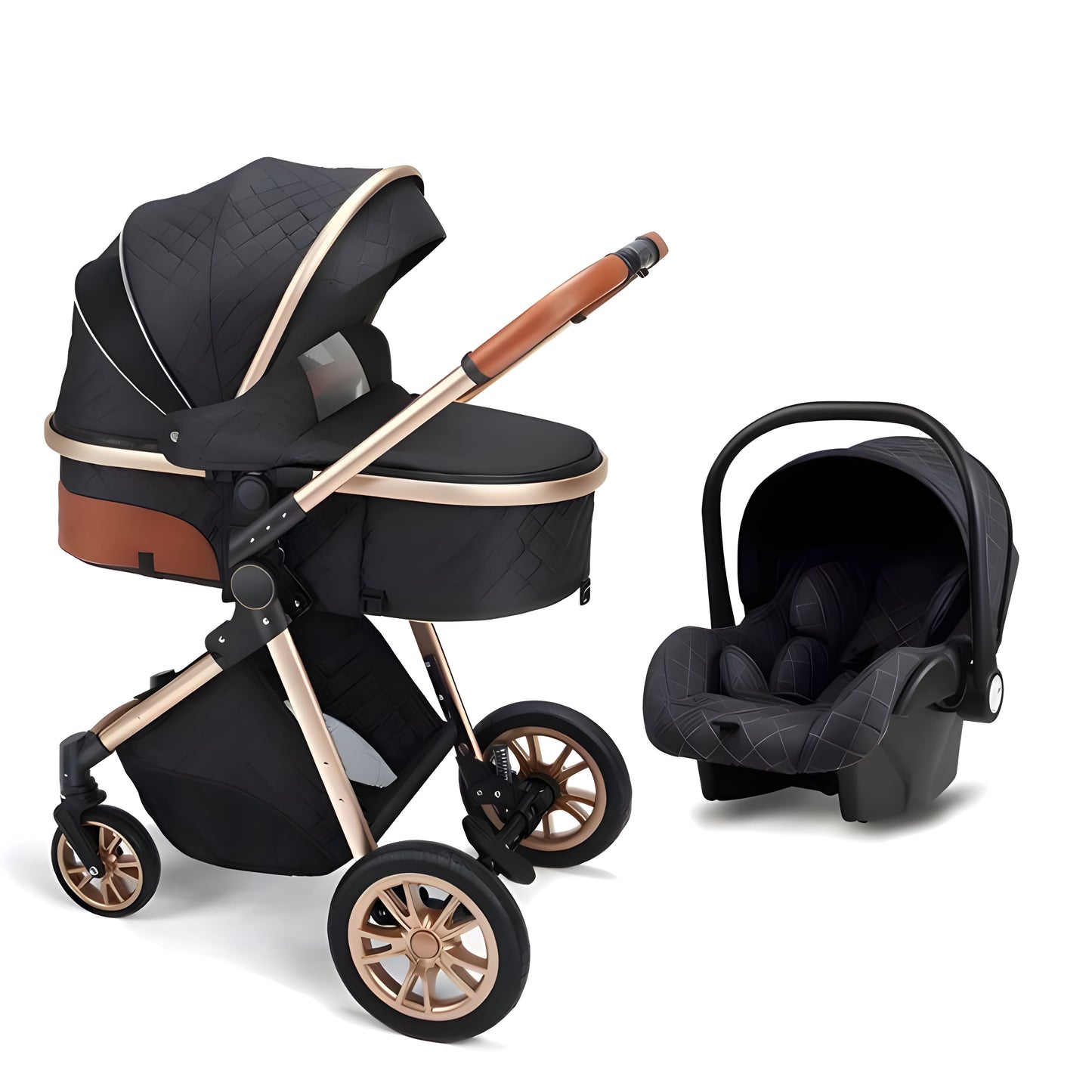 Luxury 3-in-1 Baby Stroller