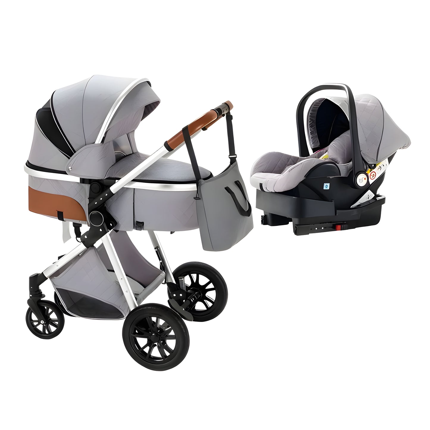 Luxury 3-in-1 Baby Stroller