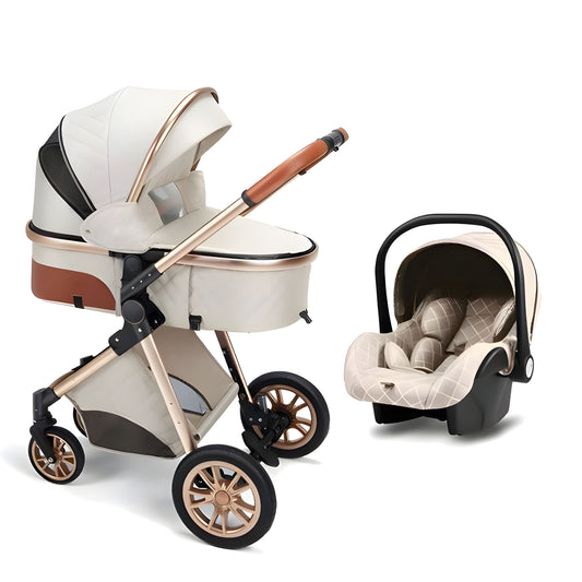 Luxury 3-in-1 Baby Stroller