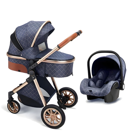 Luxury 3-in-1 Baby Stroller