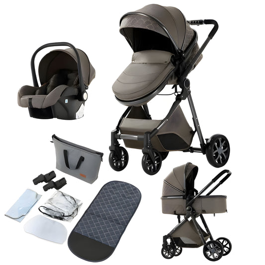 Luxury 3-in-1 Baby Stroller