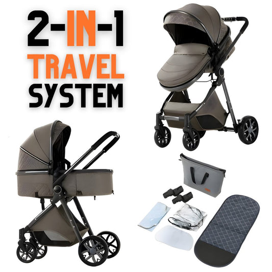 Luxury 2-in-1 Baby Stroller