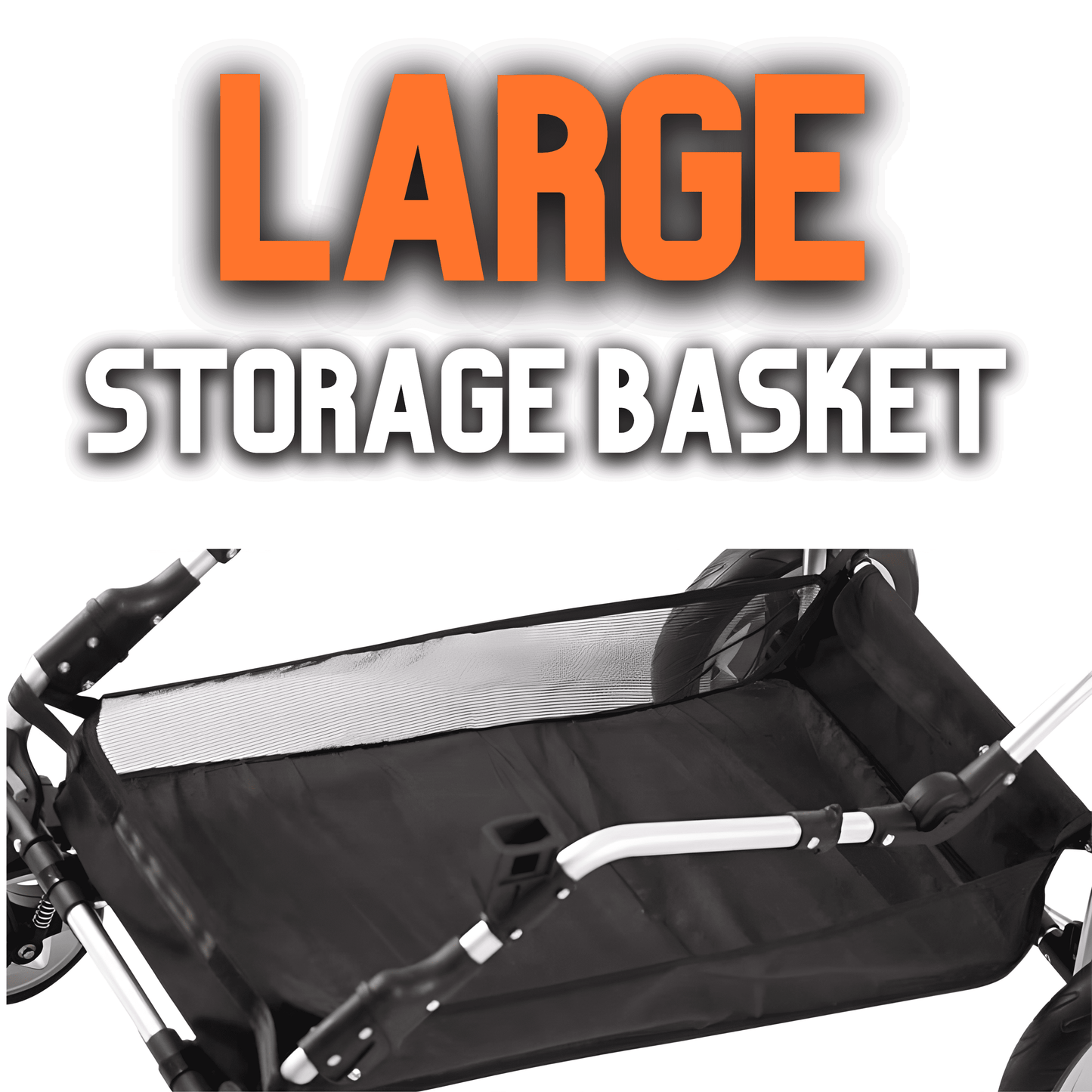 Luxury Leather Twin Baby Stroller