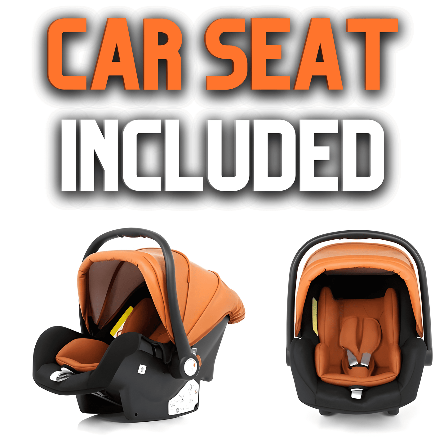 Premium Leather 3-in-1 Baby Stroller