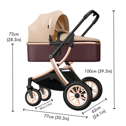 Deluxe 2-in-1 Baby Stroller