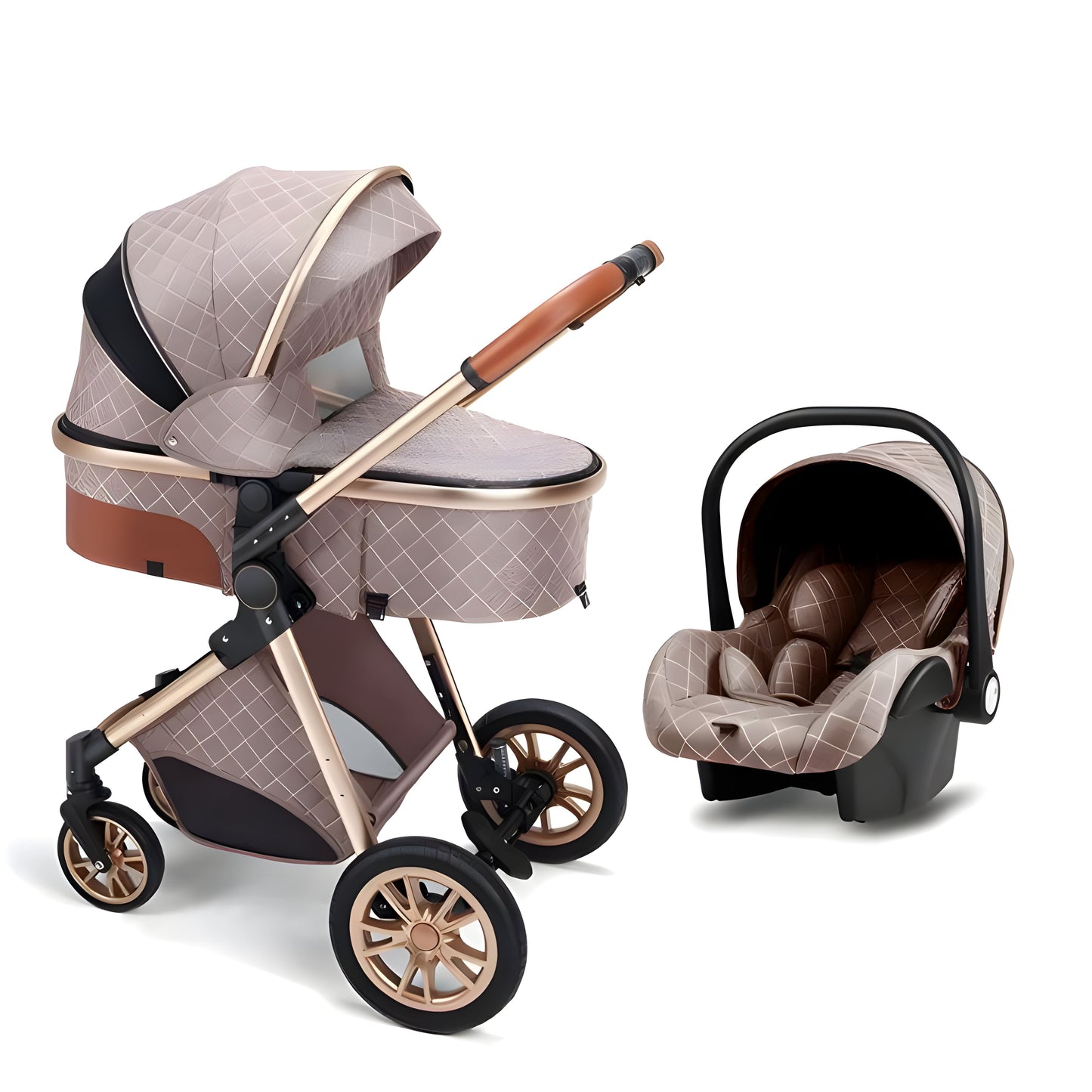 Luxury 3-in-1 Baby Stroller