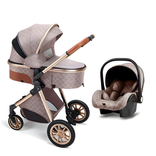 Luxury 3-in-1 Baby Stroller