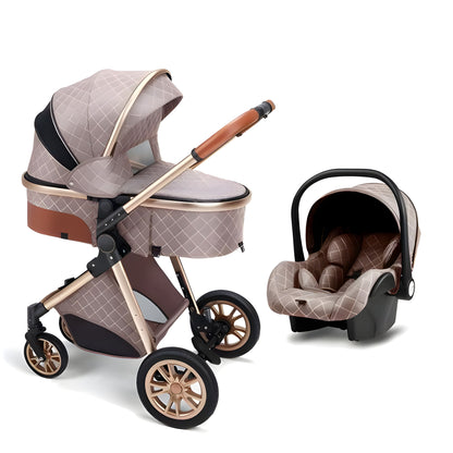 Luxury 3-in-1 Baby Stroller