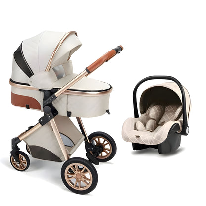 Luxury 3-in-1 Baby Stroller