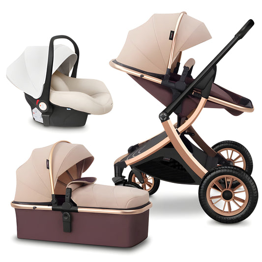 Deluxe 3-in-1 Baby Stroller