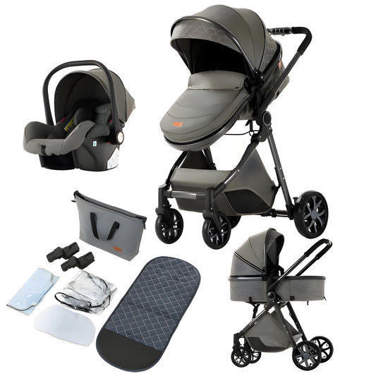 Luxury 3-in-1 Baby Stroller
