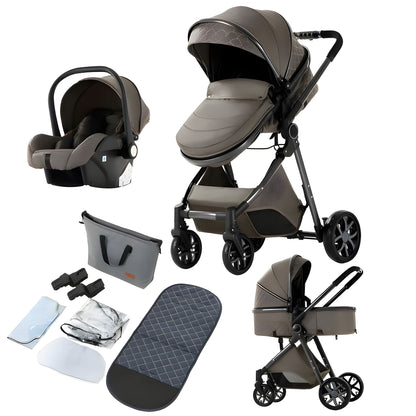 Luxury 3-in-1 Baby Stroller