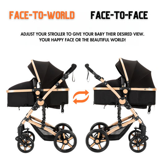 Premium 3-in-1 Baby Stroller