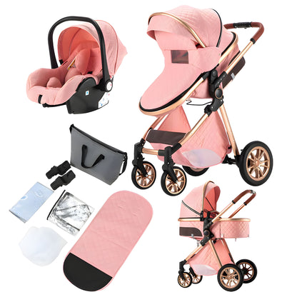 Luxury 3-in-1 Baby Stroller