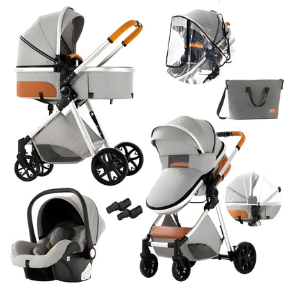 Luxury 3-in-1 Baby Stroller