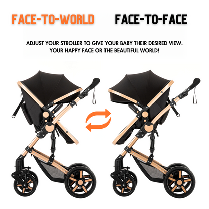 Premium 3-in-1 Baby Stroller