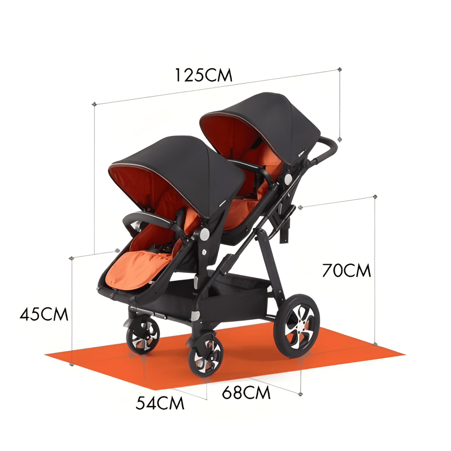 Grand Twin Baby Stroller